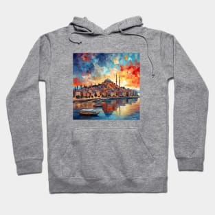 Istanbul Vintage Painting Sunset Hoodie